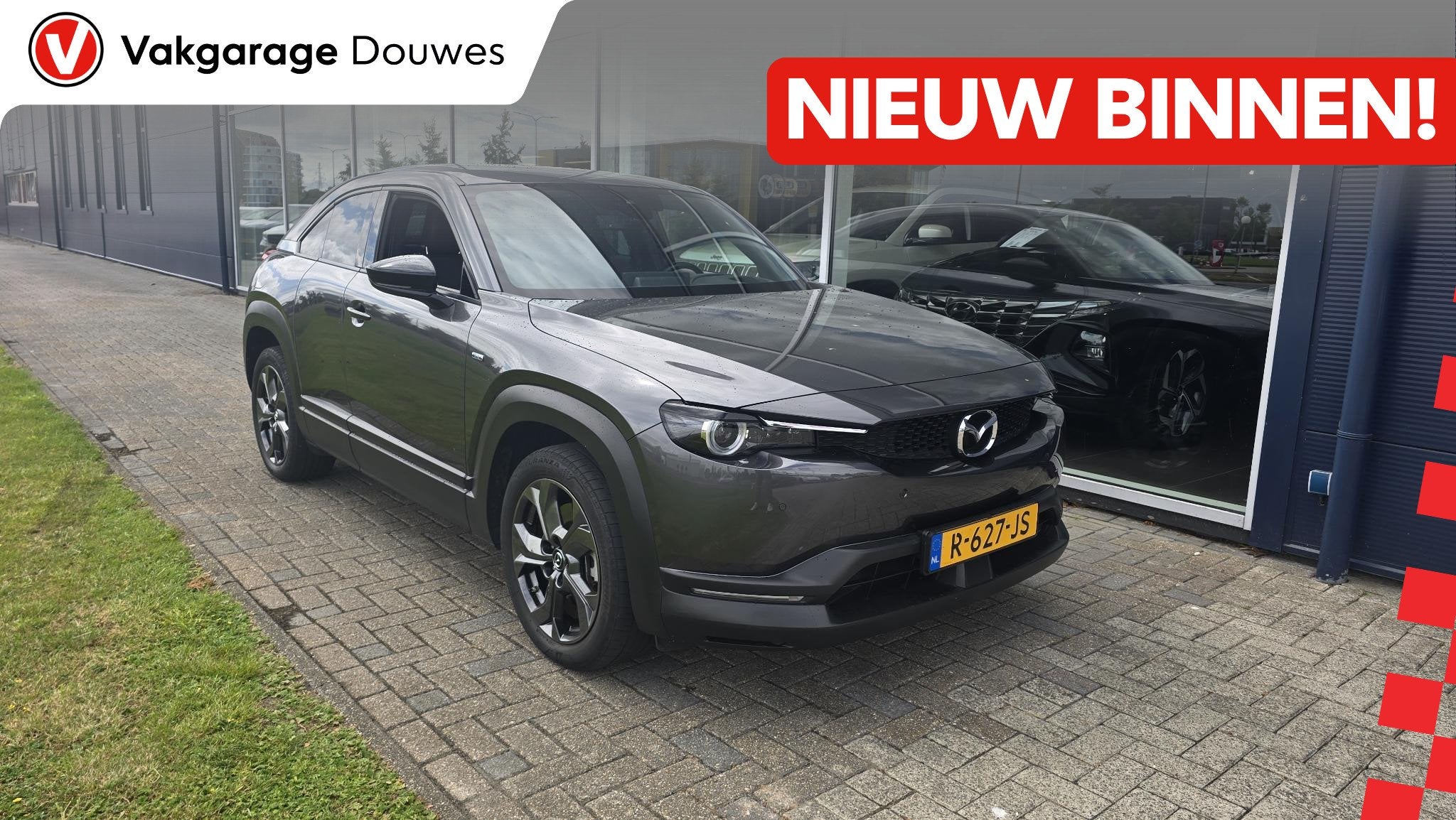 Mazda MX-30 e-SkyActiv EV 145 Advantage 36 kWh |NAP|1e eigen, Auto's, Mazda, 145 pk, Gebruikt, Zwart, Leder en Stof