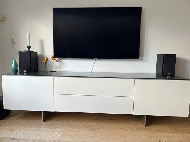 Wit Dressoir, Ophalen, Gebruikt, 200 cm of meer, Modern