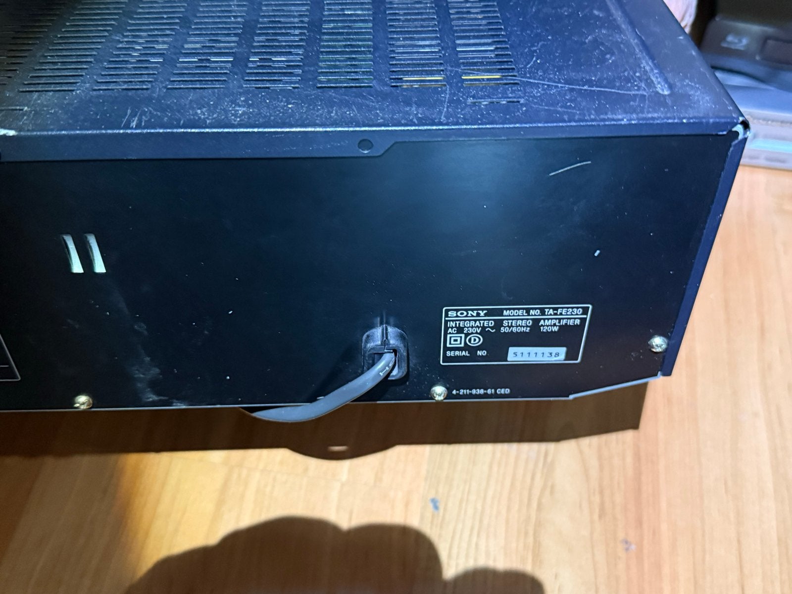 Sony TA-FE330R Geïntegreerde Stereo Versterker, Gebruikt, Ophalen of Verzenden, 60 tot 120 watt, Sony