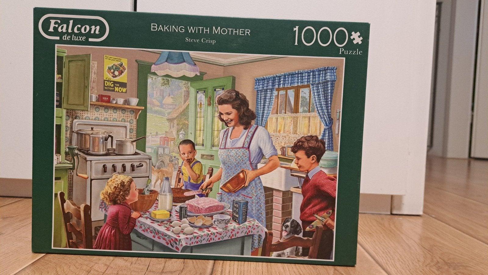 Falcon de luxe Legpuzzel - Baking with Mother - 1000 stukjes, Ophalen of Verzenden, 500 t/m 1500 stukjes, Zo goed als nieuw, Legpuzzel