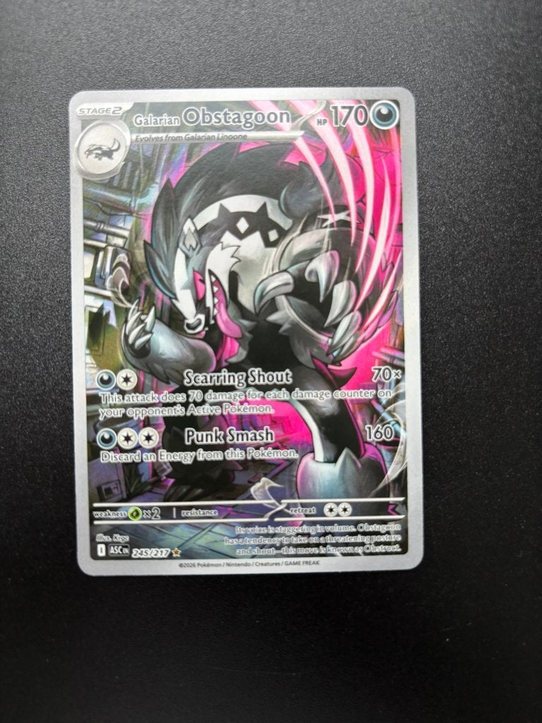 Galarian Obstagoon (ASC 245), Hobby en Vrije tijd, Ophalen of Verzenden, Zo goed als nieuw
