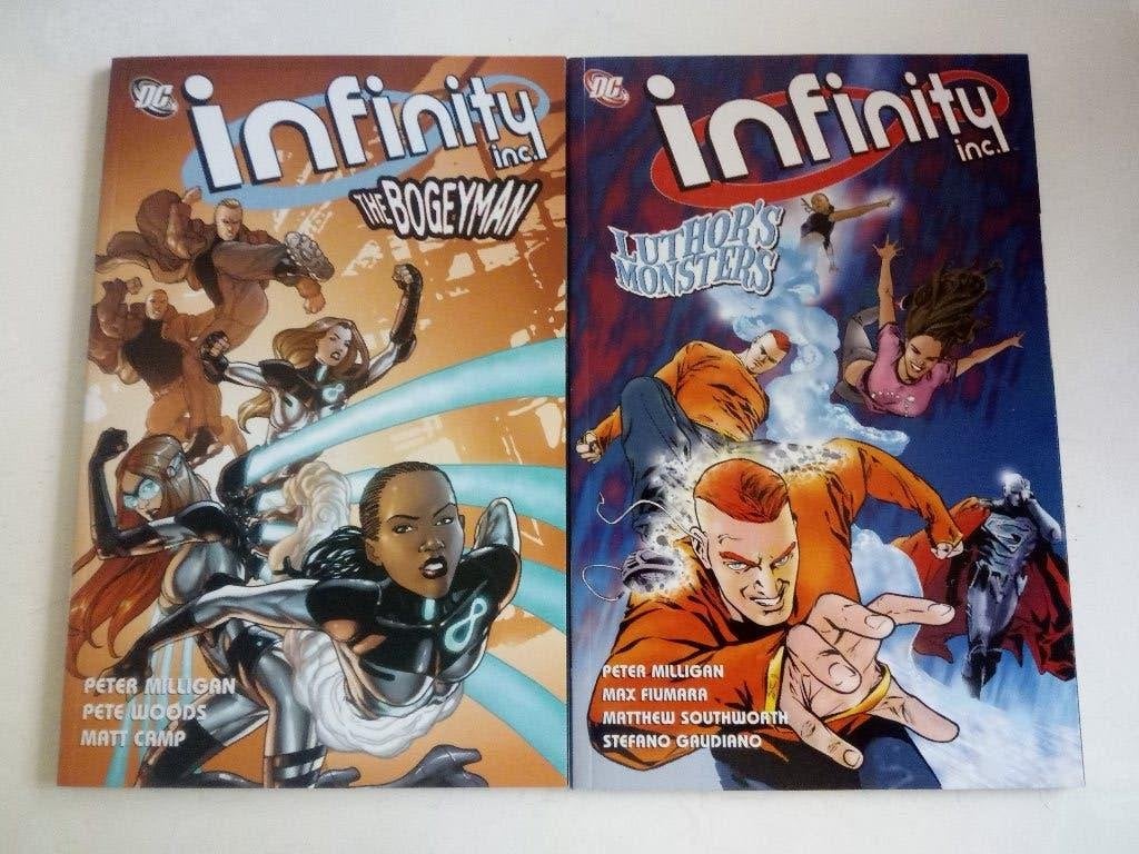 Infinity Inc vol 1 en 2 TPB (Nijmegen oost), Amerika, Ophalen of Verzenden, Zo goed als nieuw, Meerdere comics