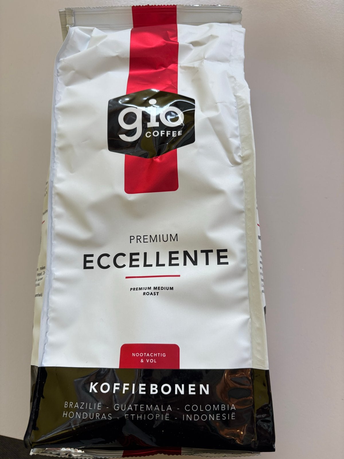 GIO Coffee - Excellente bonen 850gram, Witgoed en Apparatuur, Koffiezetapparaten, Ophalen of Verzenden, Nieuw, Koffiemachine