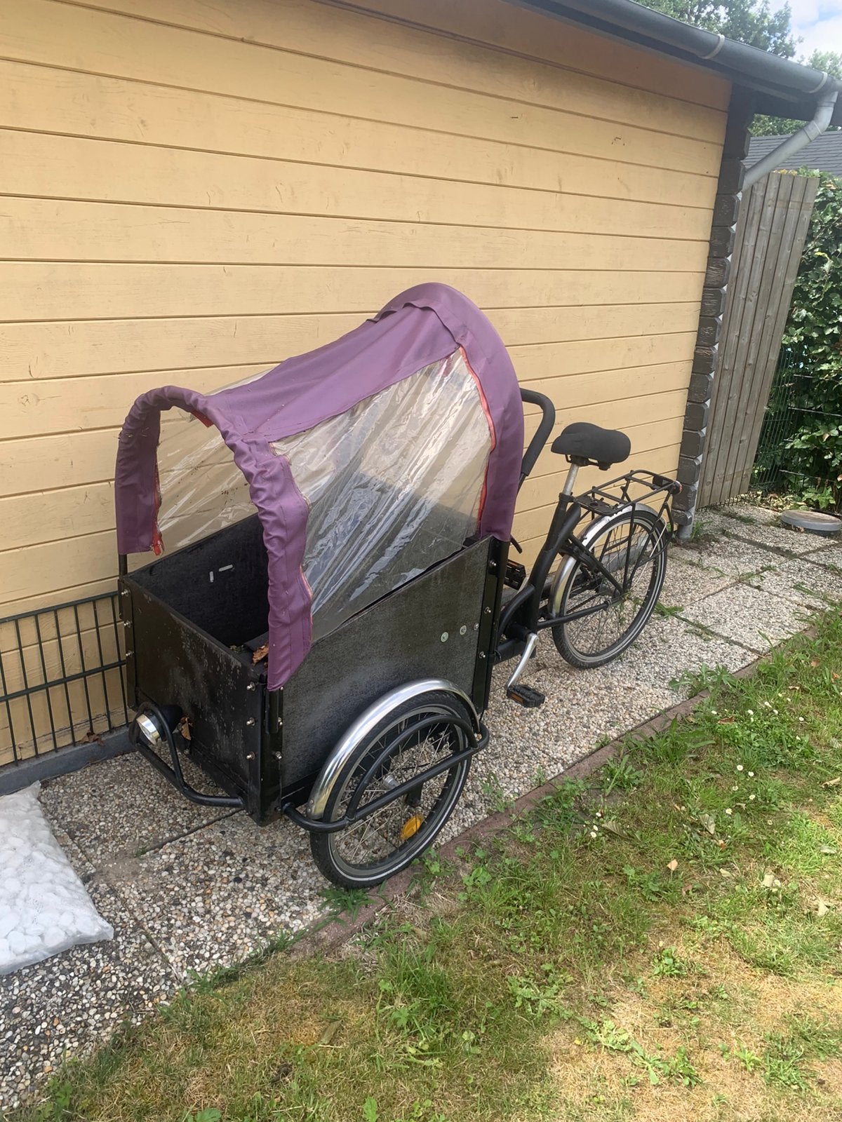Bakfiets, Overige merken, Terugtraprem, Gebruikt, Huif