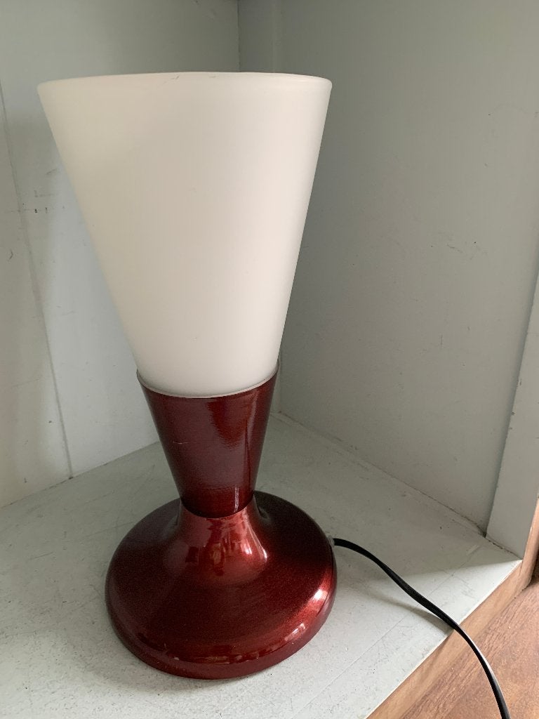 Vintage Lakro Amstelveen Tafellamp - Rood, Rood, Ophalen of Verzenden, Vintage