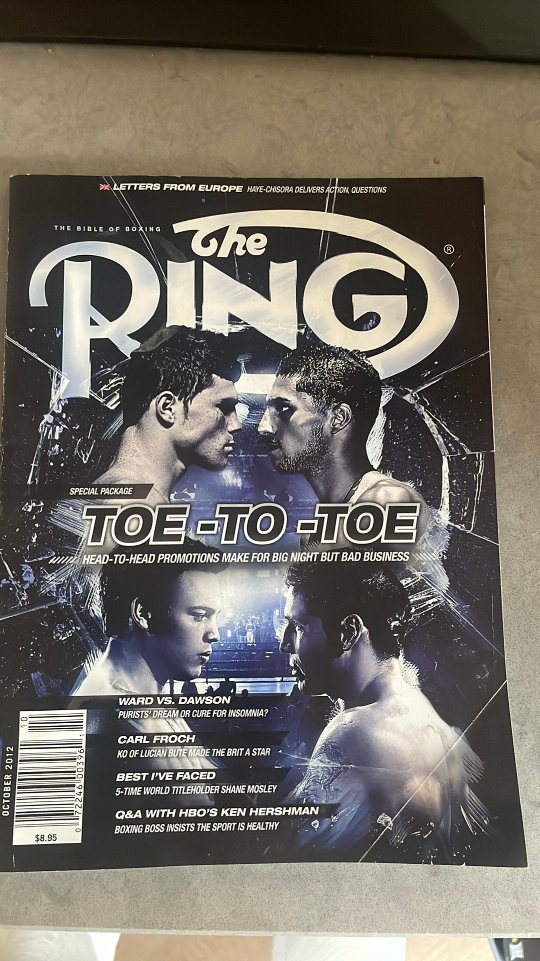 The Ring Magazine - Oktober 2012 Boks Magazine, Ophalen of Verzenden, Zo goed als nieuw, Sport en Vrije tijd