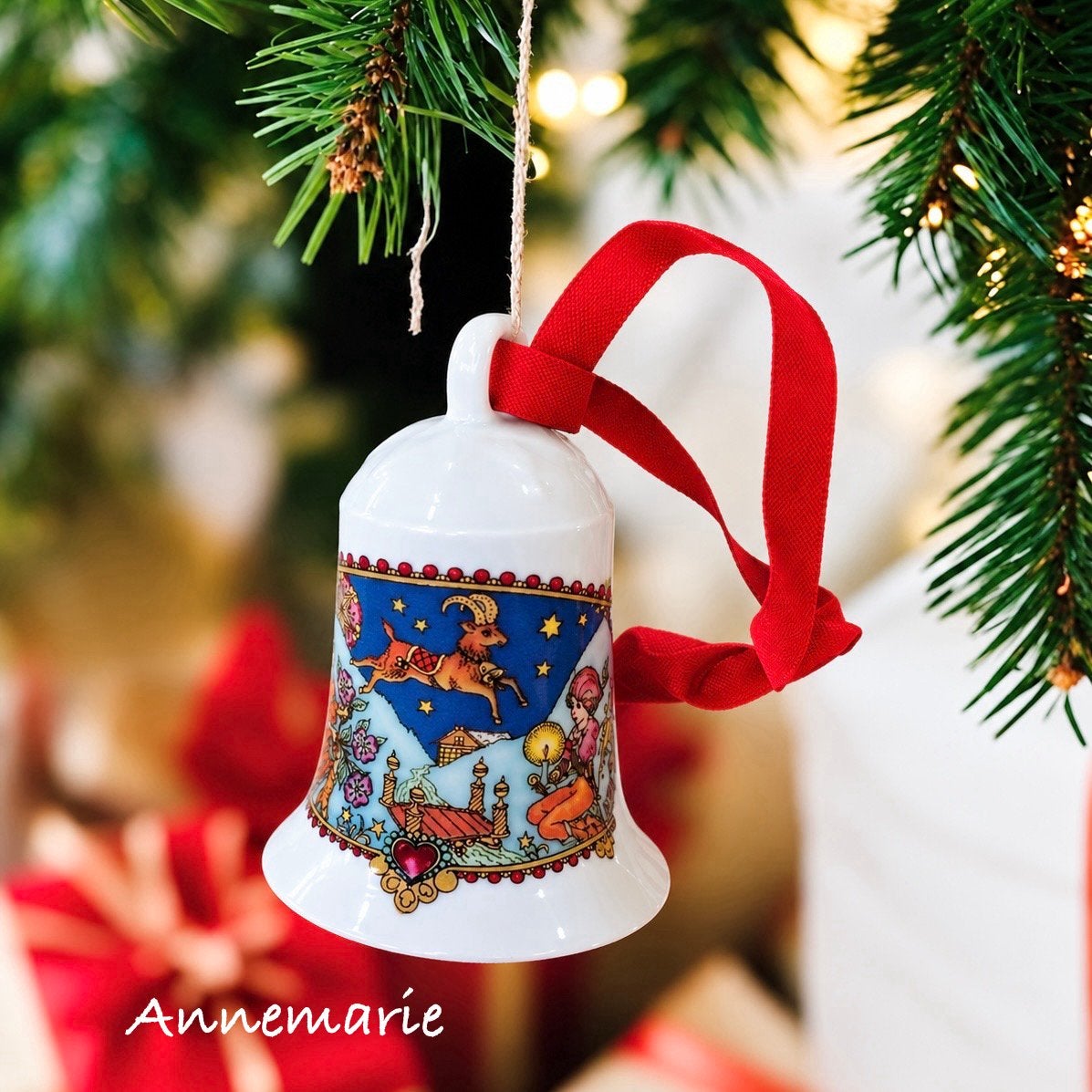 Hutschenreuther Kerstklokje 1979 Weihnachts Glocke ↑ 7 cm, Diversen, Ophalen of Verzenden, Zo goed als nieuw