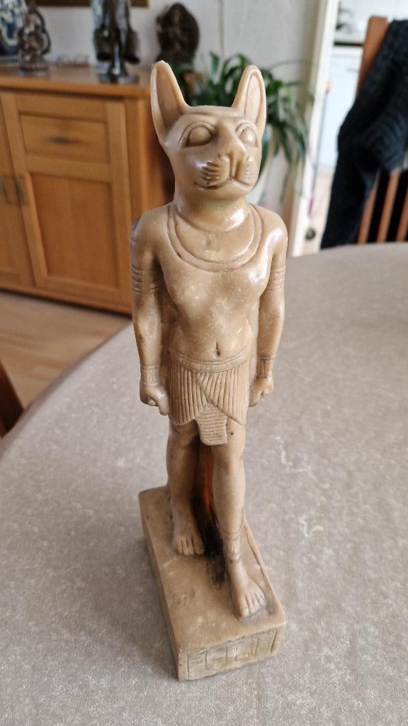 zwaar beeld egyptische kat, Ophalen of Verzenden