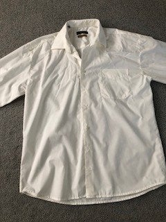 Nette herenblouse GIOVANNI CAPRARO maat 44, Kleding | Heren, Ophalen of Verzenden, Gedragen, Wit, Halswijdte 43/44 (XL)