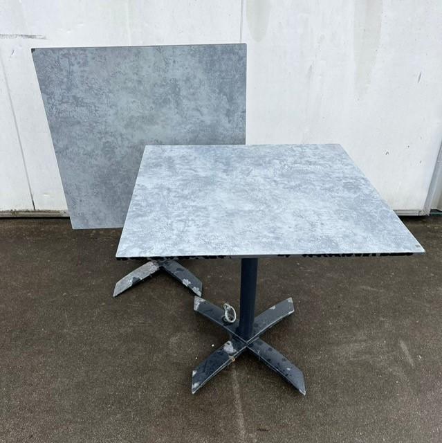1 stuks horeca terrastafels inklapbaar trespa volkern 80x80, Tuin en Terras, Tuinmeubel-accessoires, Ophalen, Gebruikt