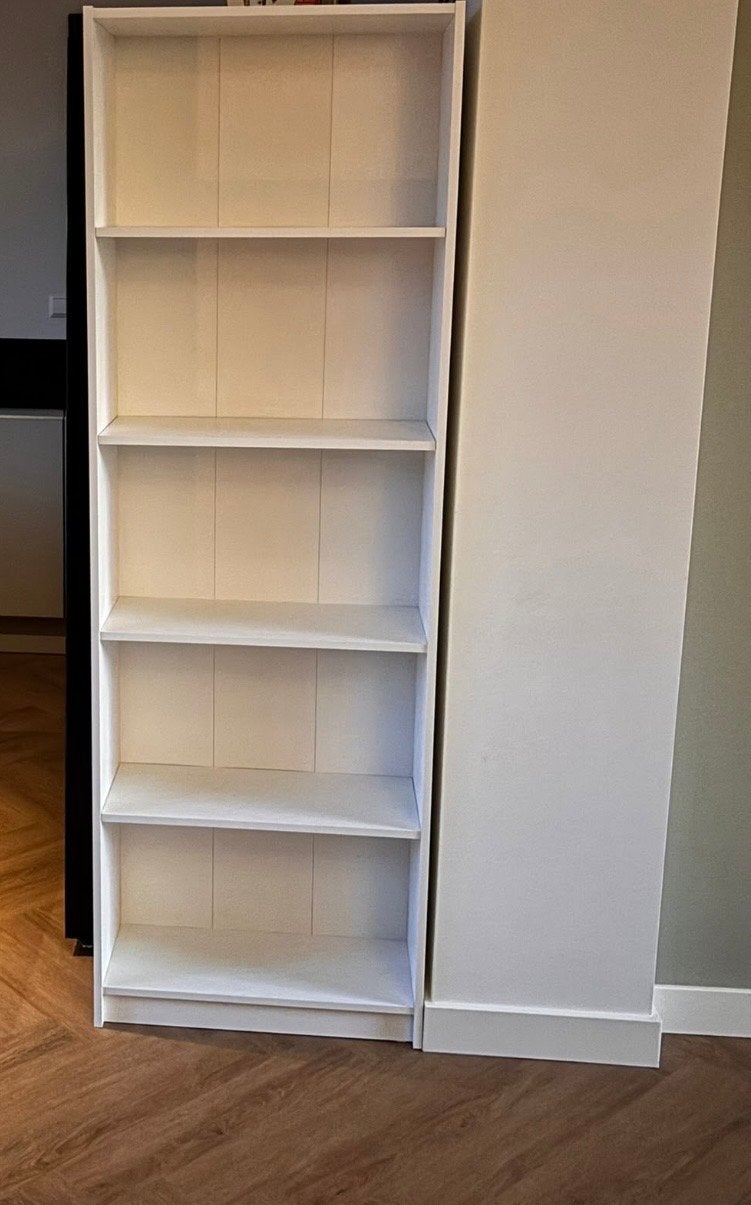 IKEA GERSBY Boekenkast wit 60x180 cm, Huis en Inrichting, Ophalen, Met plank(en), Nieuw, 50 tot 100 cm