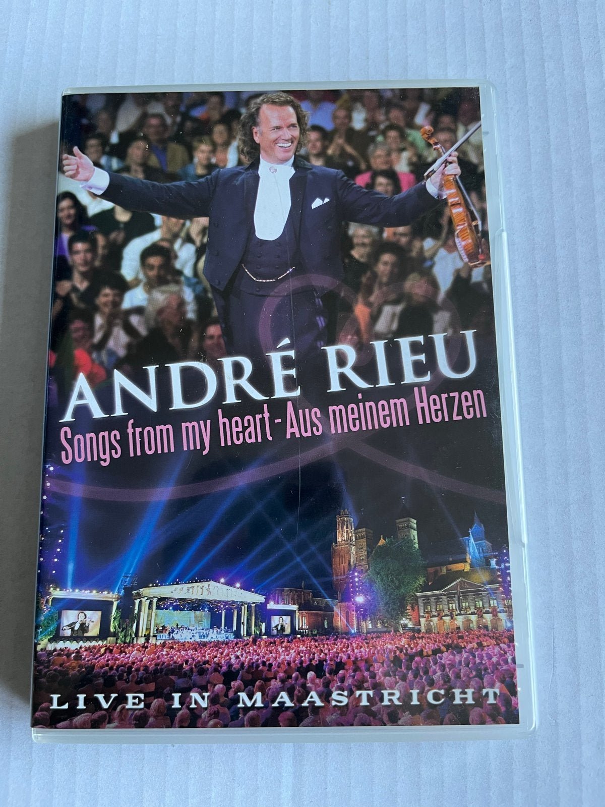 André Rieu - Songs from my heart - Live in Maastricht DVD, Alle leeftijden, Ophalen of Verzenden, Concert, Gebruikt
