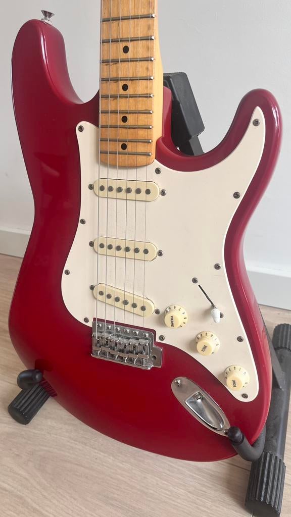 Korean Squier Stratocaster, Ophalen, Zo goed als nieuw, Solid body, Fender