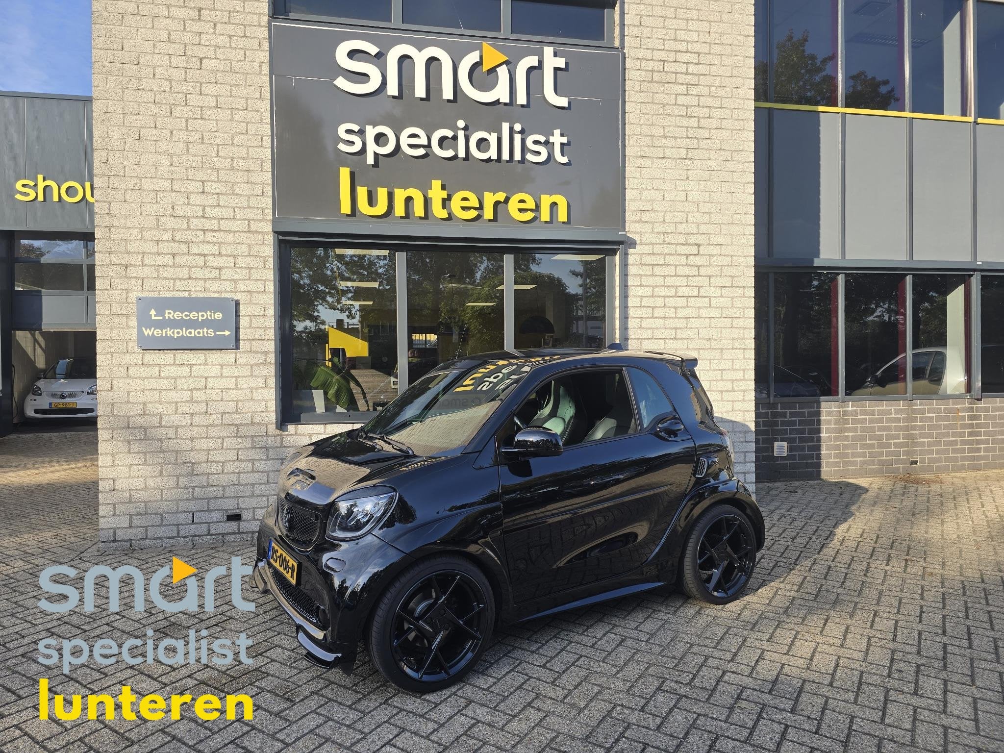 smart fortwo 1.0 Turbo BRABUS Xclusive uniek!, Auto's, Automaat, 898 cc, Gebruikt, Zwart