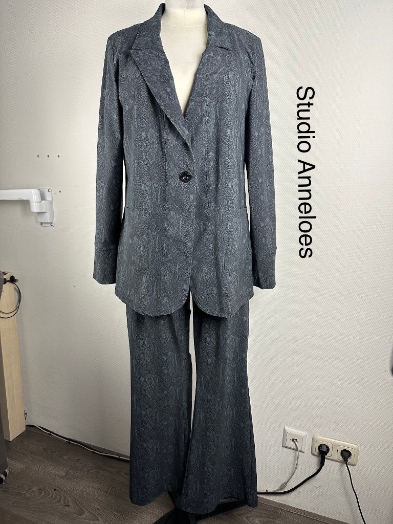 Studio Anneloes Broekpak  {mt: 44} 9380-33,3, Kleding | Dames, Jasjes, Kostuums en Pakken, Studio Anneloes, Zwart, Studio Anneloes