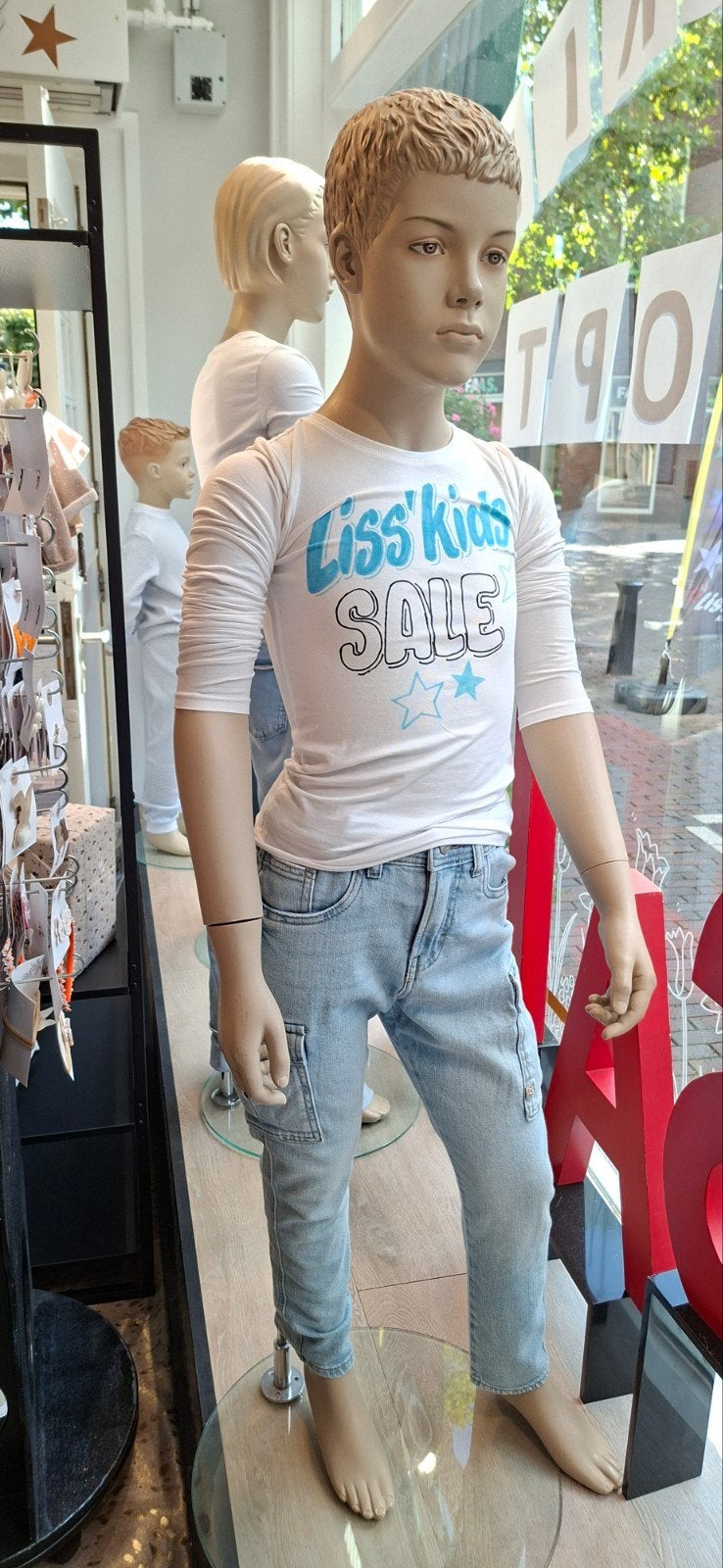 Hans Boodt etalagepop kind 140 cm (exclusief kleding), Ophalen, Gebruikt, Pop