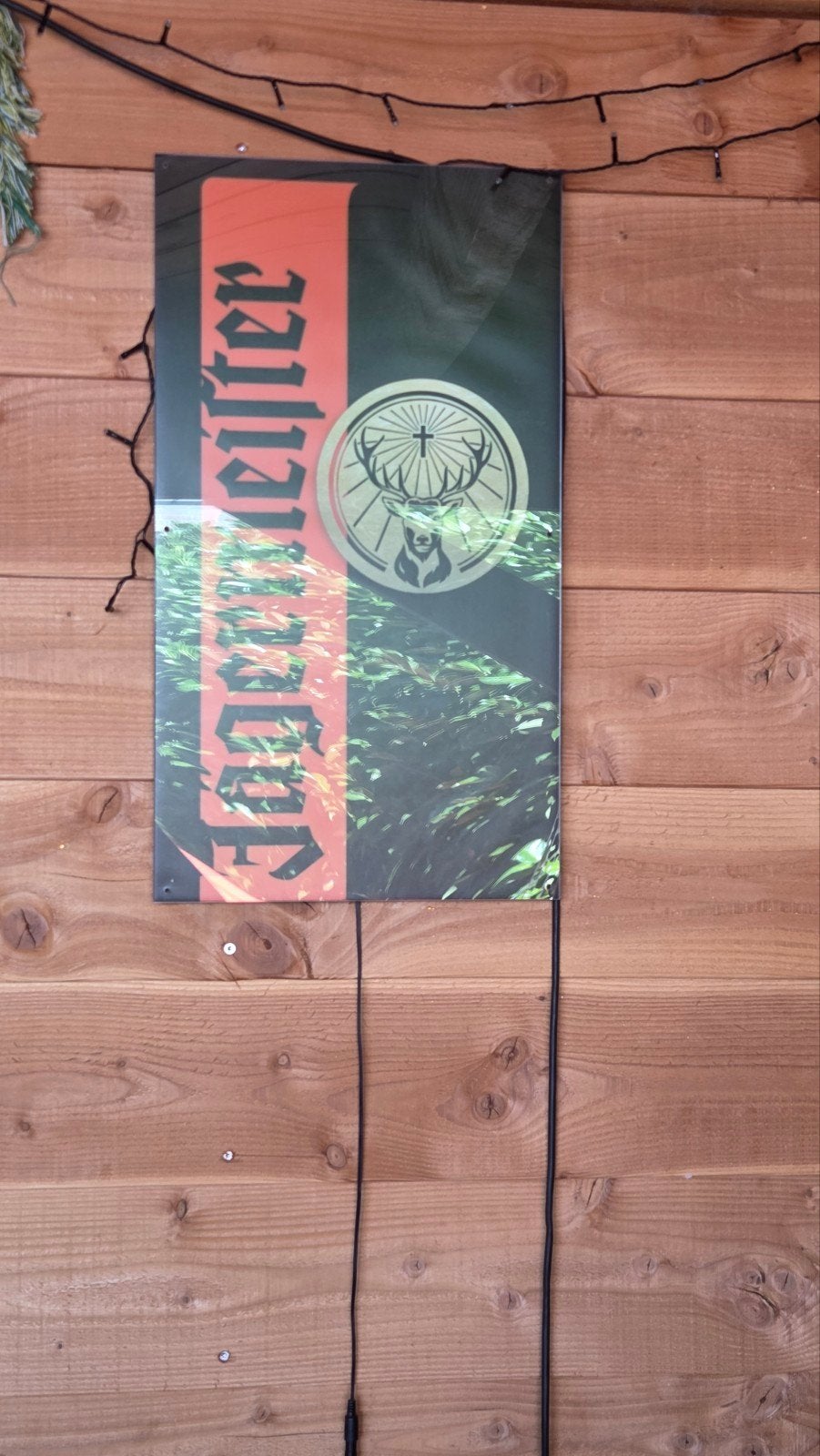 Jägermeister Lichtreclame / Lichtbak, Ophalen, Meerkleurig, Overige stijlen, Kunststof