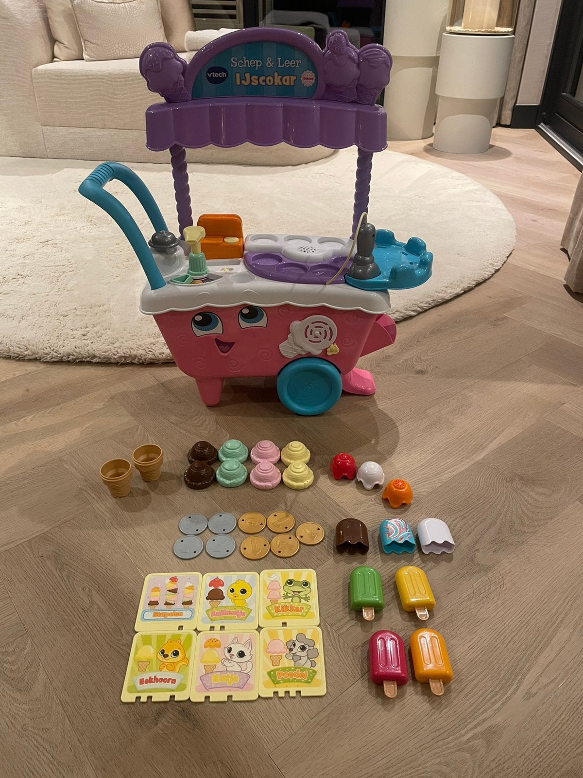 VTech Schep & Leer IJscokar Deluxe, Kinderen en Baby's, Speelgoed | Vtech, Ophalen, Zo goed als nieuw