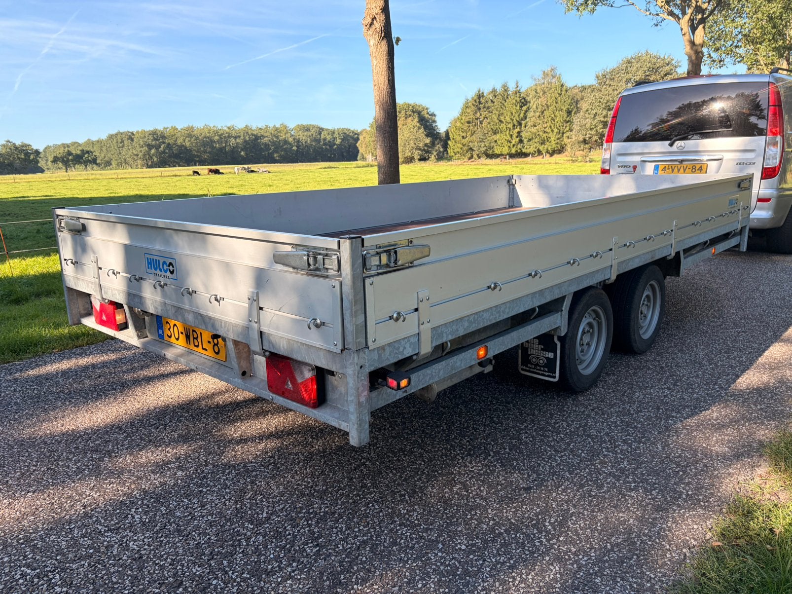 Hulco Medax-2 Plateauwagen 3000KG 400x200 Rijplaten NETJES, Ophalen, Zo goed als nieuw