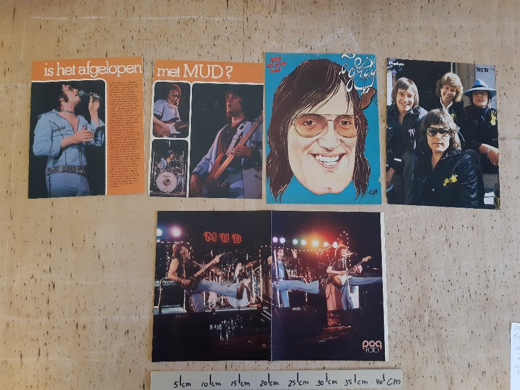 Posters Mud  Maat A3/4  Popfoto/NMP + Knipsel Popfoto, Rechthoekig Liggend, Ophalen of Verzenden, Zo goed als nieuw, A1 t/m A3