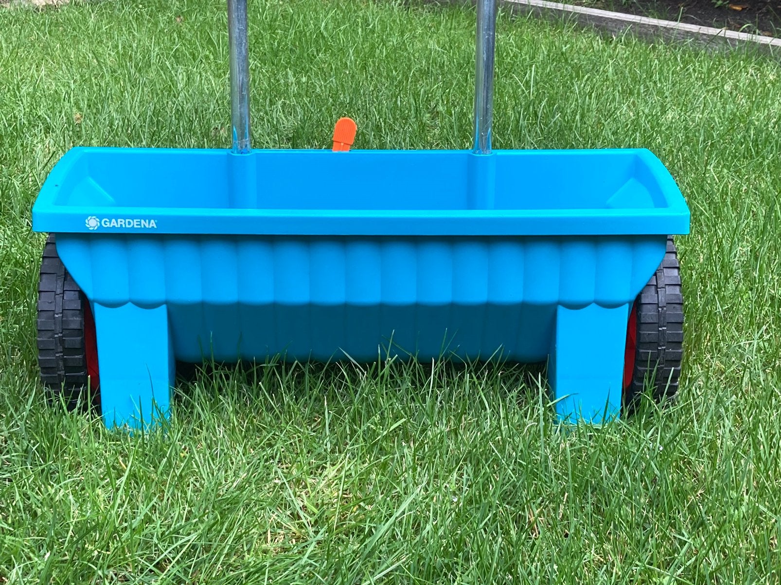 Gardena strooikar, Ophalen, Zo goed als nieuw