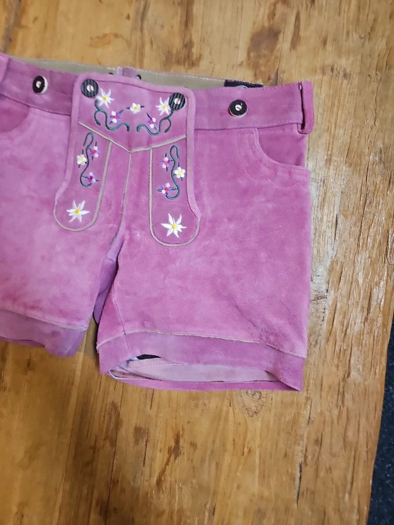 Lederhosen roze dames, Kleding | Dames, Maat 42/44 (L), Djt@dejuistetoon.eu, Ophalen of Verzenden, Zo goed als nieuw