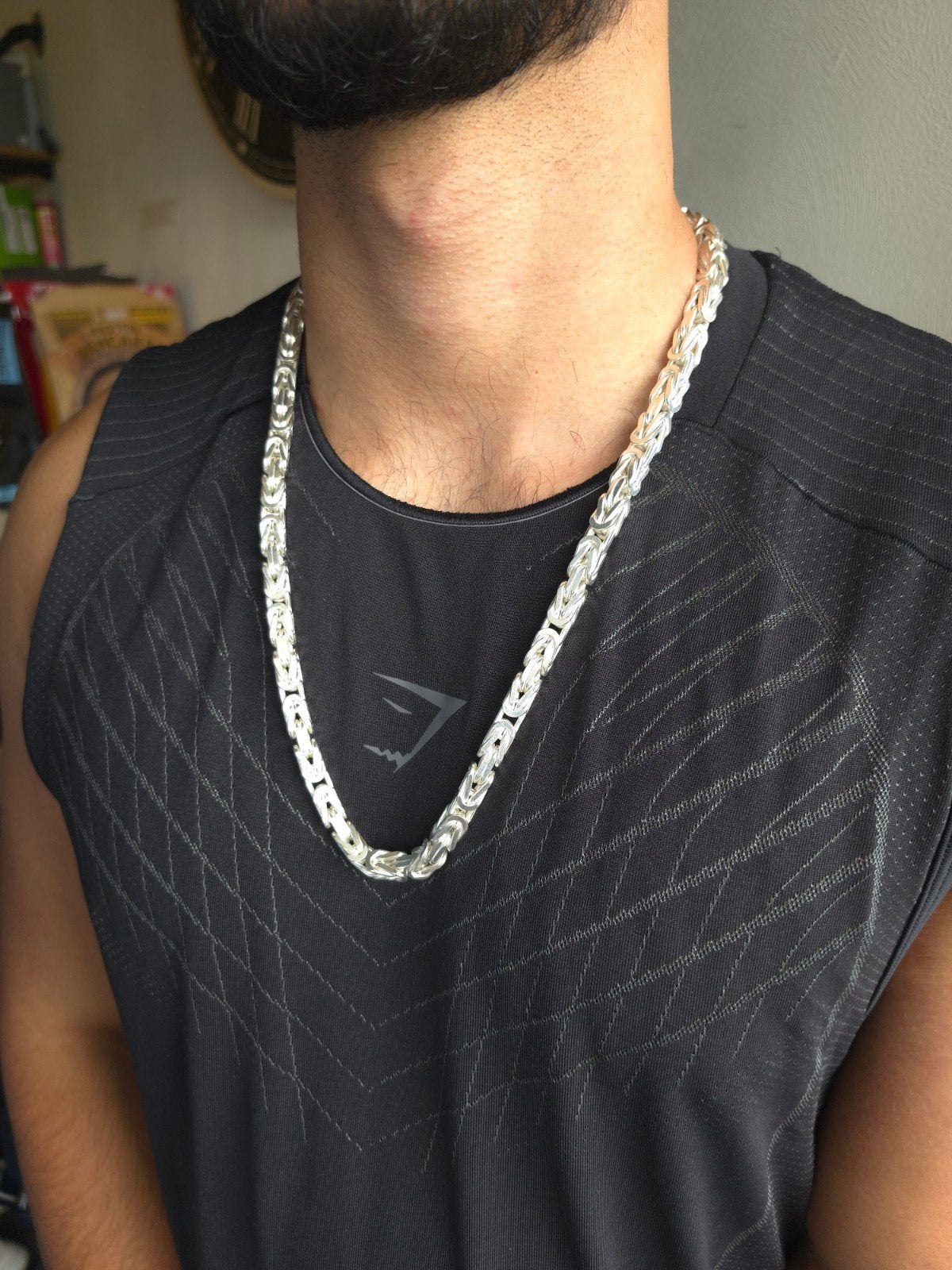 koningsketting 256 gram 70cm, Ophalen, Zo goed als nieuw, Zilver, Zilver