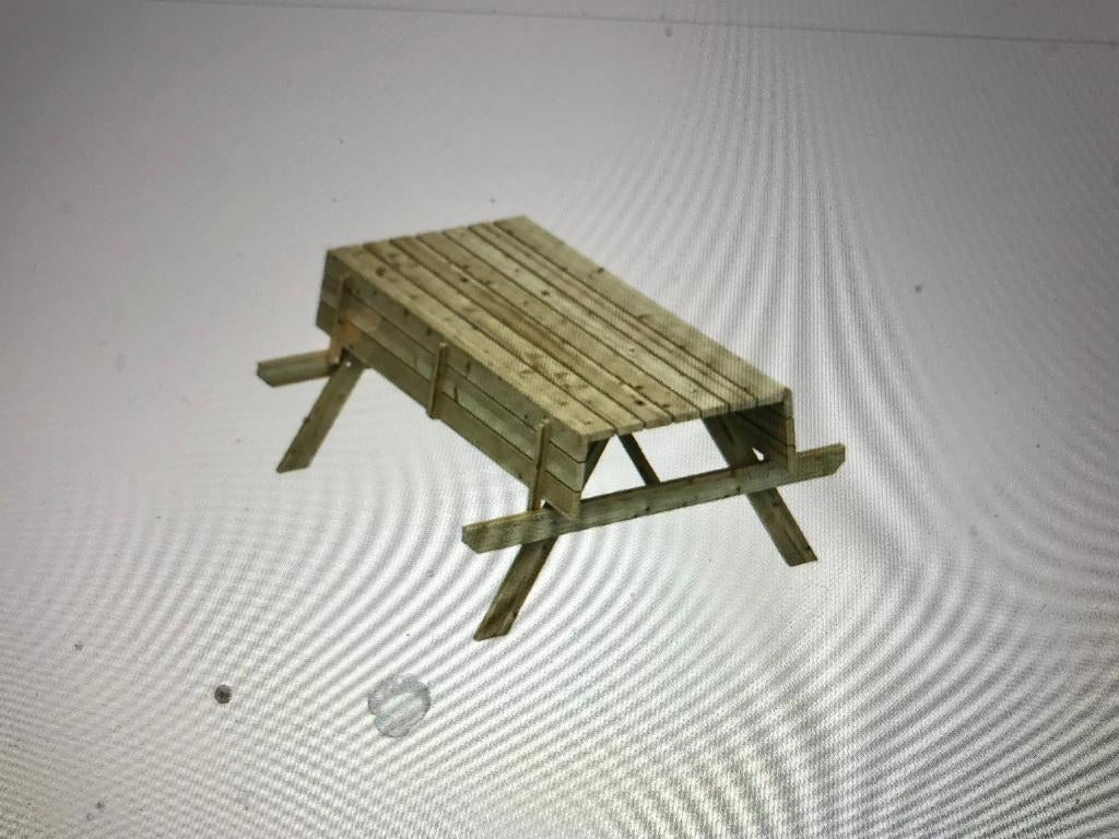 Picknicktafel hout 77 x 180 cm, Ophalen, Gebruikt, Rechthoekig, Hout