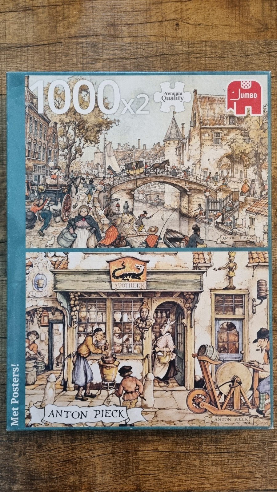 Puzzel 1000 stukjes, Anton Pieck, Ophalen of Verzenden, 500 t/m 1500 stukjes
