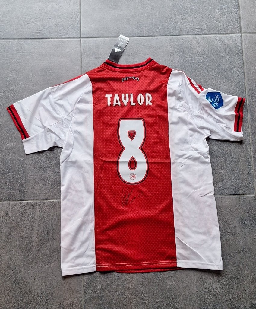 Shirt met originele handtekening; Kenneth Taylor # Ajax, Verzenden, Nieuw, Ajax, Shirt
