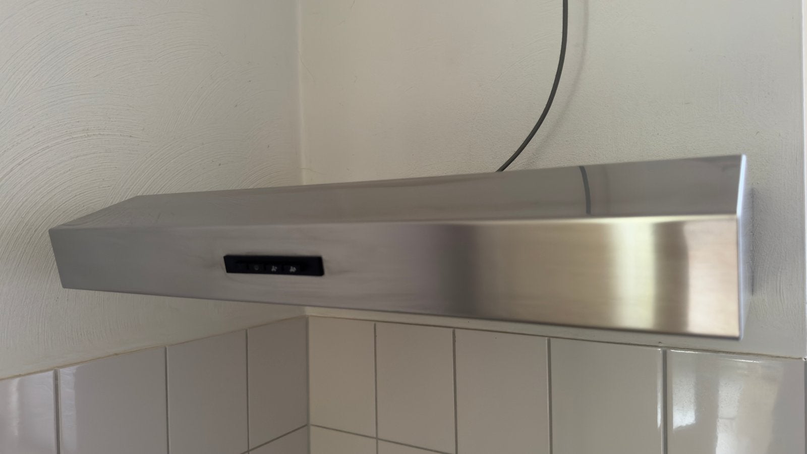Nette afzuigkap, zilverkleurig, voor onderbouw, Gebruikt, Minder dan 200 m³ per uur, Onderbouw afzuigkap, Ophalen of Verzenden