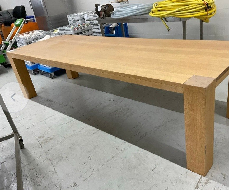 Eiken eettafel 300cm x 100cm, Huis en Inrichting, Tafels | Eettafels, Ophalen, Rechthoekig, 200 cm of meer, 100 tot 150 cm
