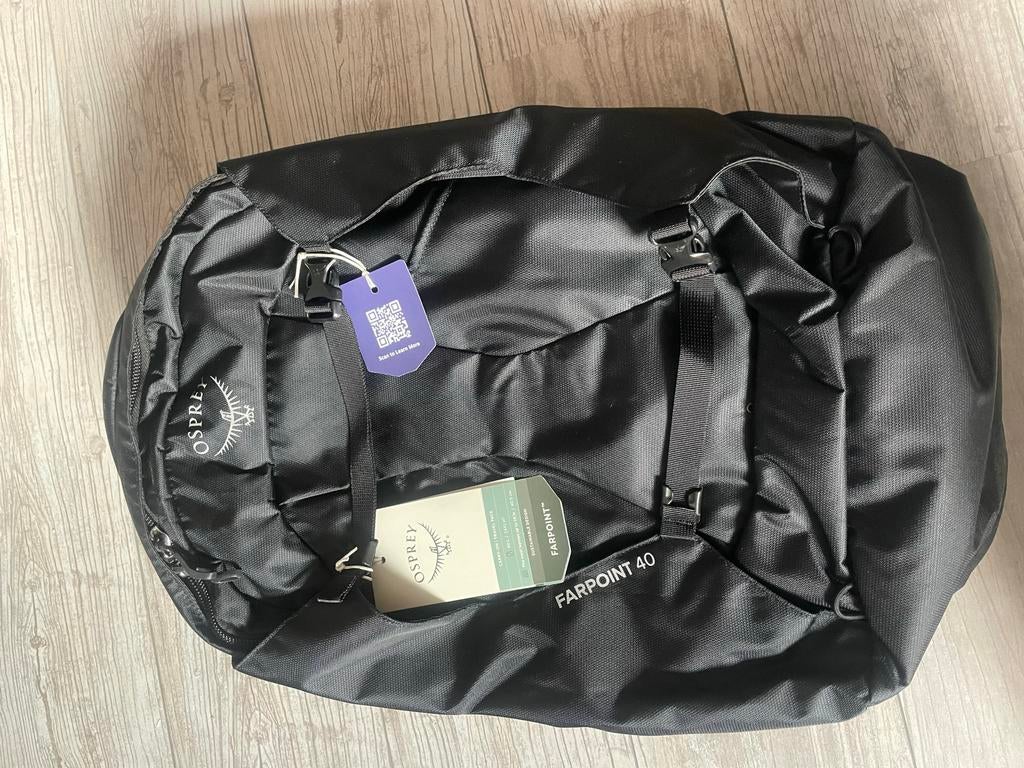TE HUUR: Osprey Farpoint 40 Reisrugzak, Sieraden, Tassen en Uiterlijk, Tassen | Rugtassen, 40 cm of meer, Zo goed als nieuw, Trekking