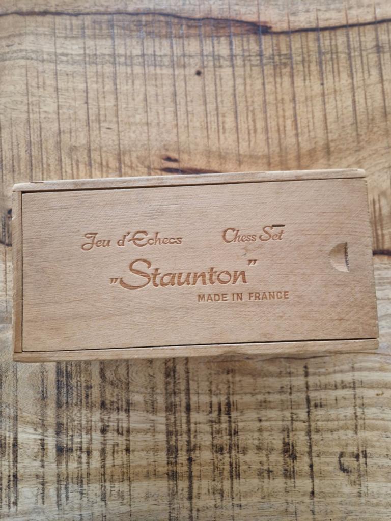 Vintage Staunton Schaakset - Jeu d'Echecs, Een of twee spelers, Ophalen of Verzenden, Gebruikt, Staunton
