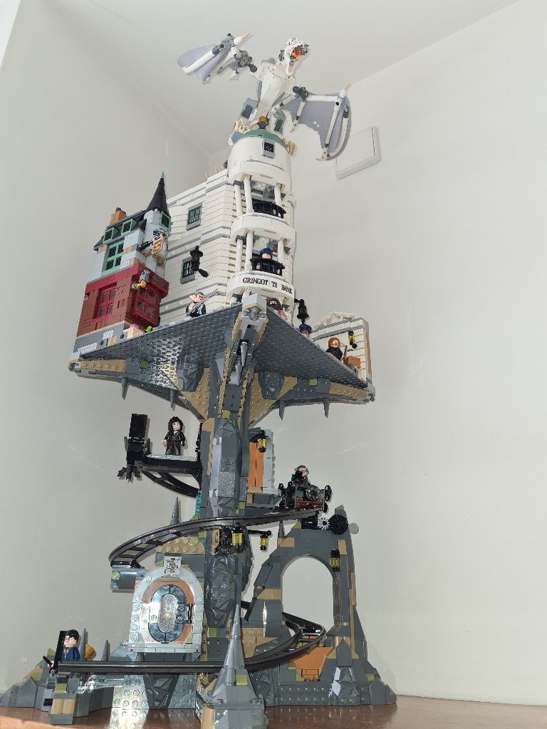 Te huur: Lego Gringotts - Goudgrijp Harry Potter 76417, Gebruikt, Compleet, Lego, Harry Potter