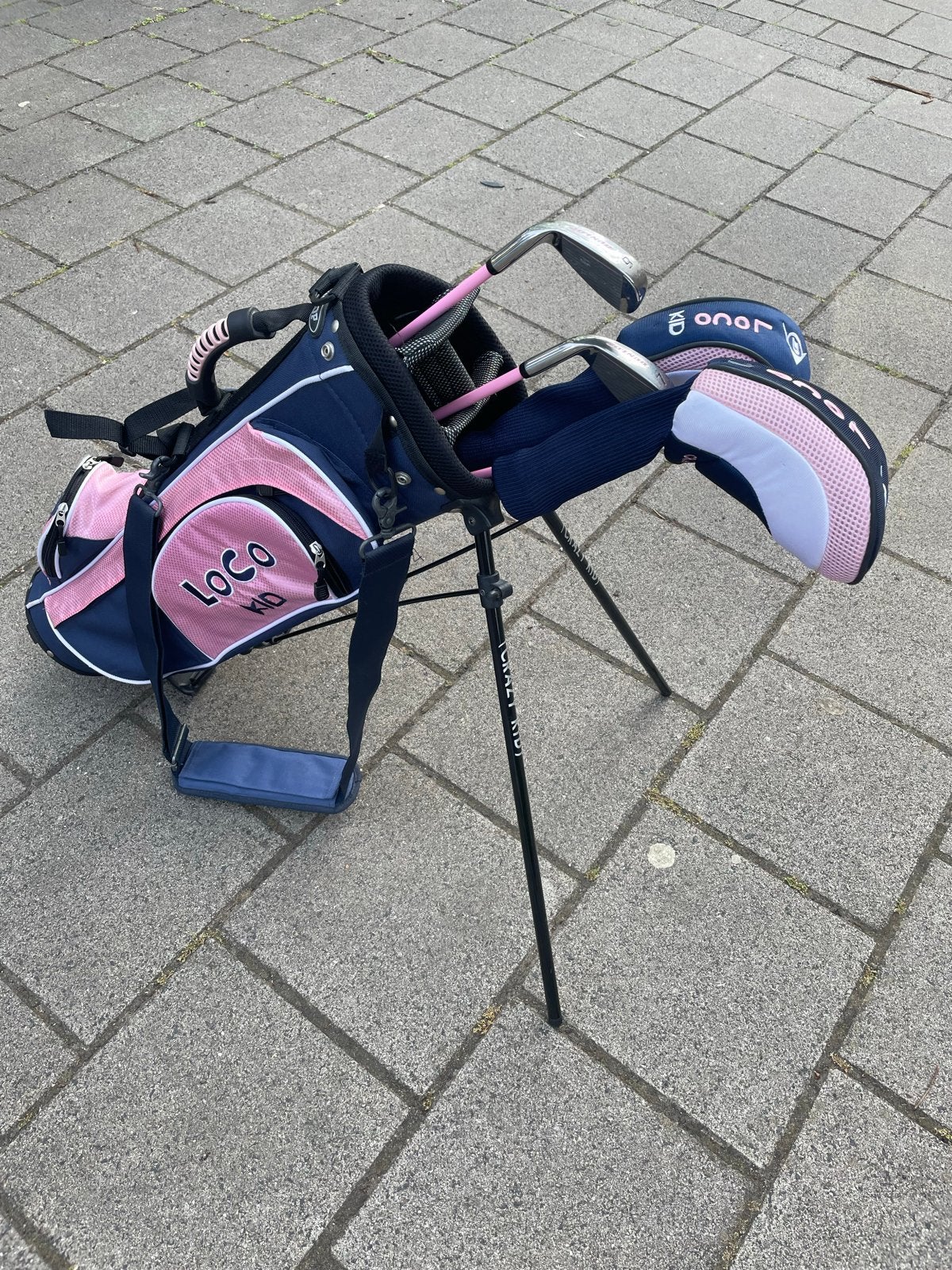 Dunlop Loco Kid golfset voor kinderen (roze/blauw), Sport en Fitness, Golf, Ophalen of Verzenden, Gebruikt, Set, Overige merken