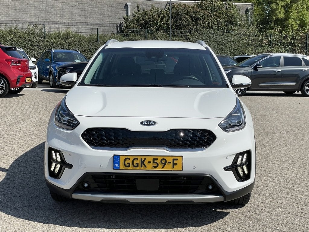 Kia Niro 1.6 GDi PHEV DynamicPlusLine Navigatie - Stoel verw, Auto's, Gebruikt, Wit, Bedrijf, SUV of Terreinwagen