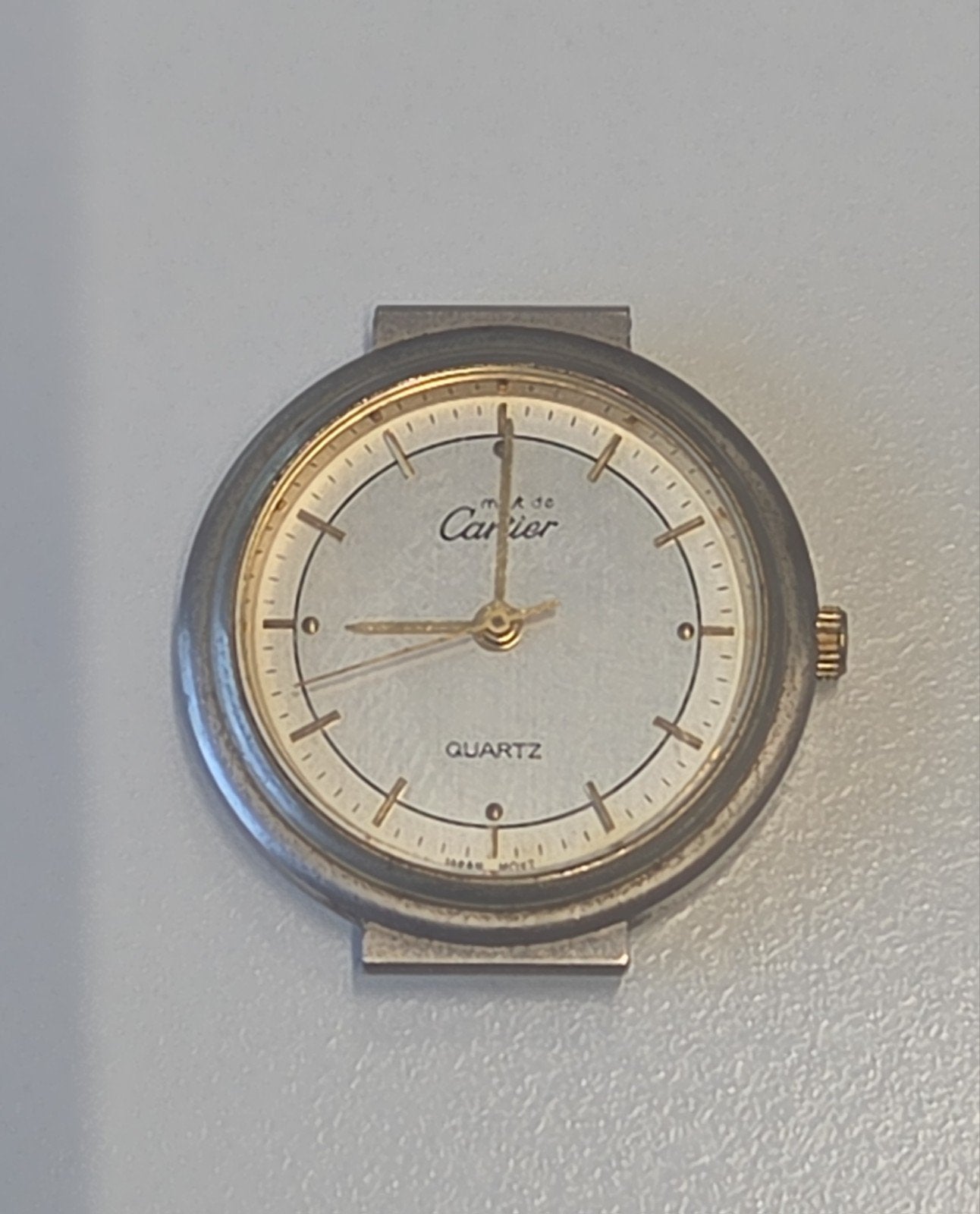 vintage Must de Cartier quartz horloge 925 dameshorloge, Overige merken, Gebruikt, Ophalen of Verzenden, X