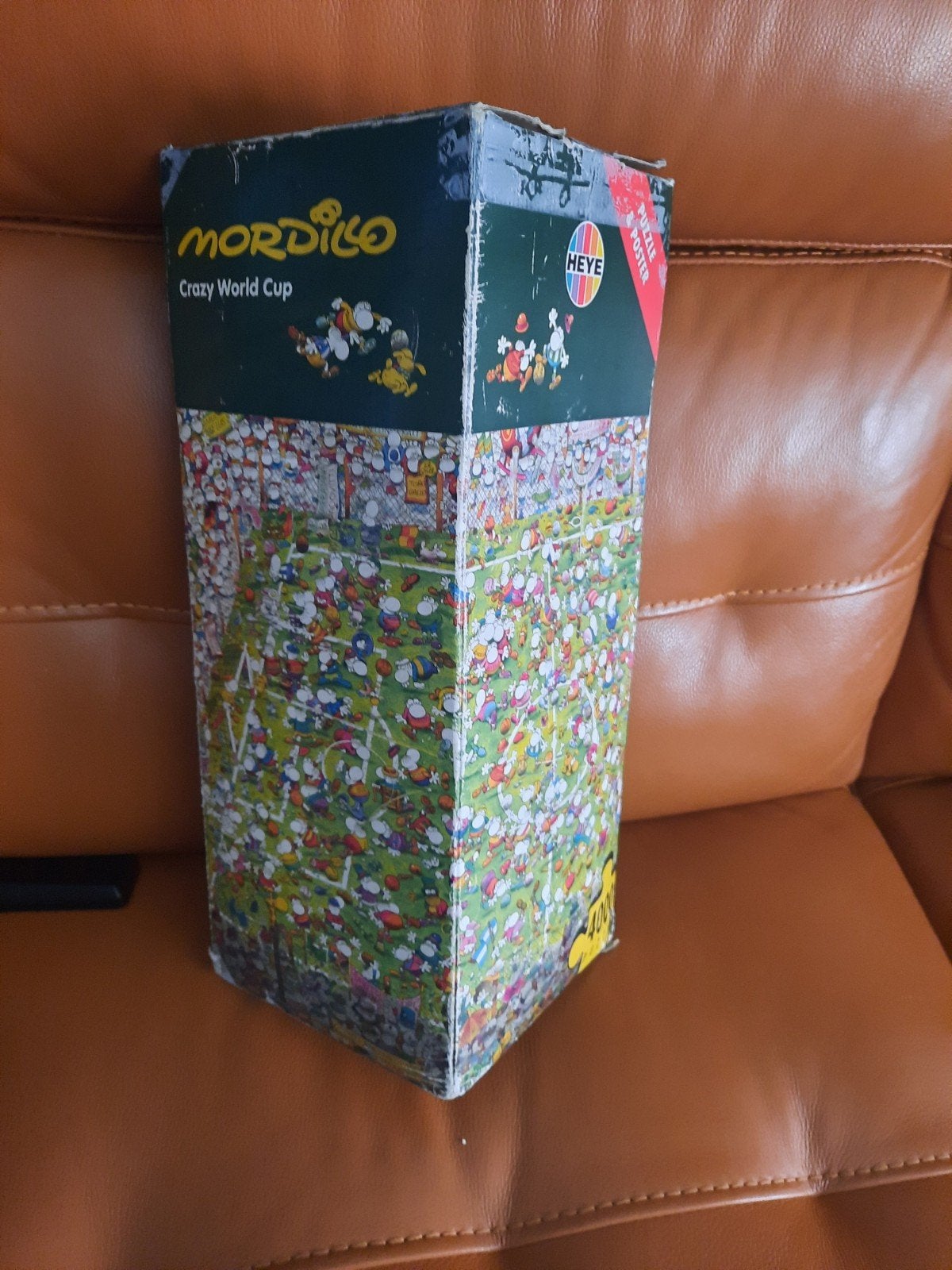 Heye puzzel Mordillo Crazy World Cup 4000 stukjes no 29072, Ophalen of Verzenden, 500 t/m 1500 stukjes