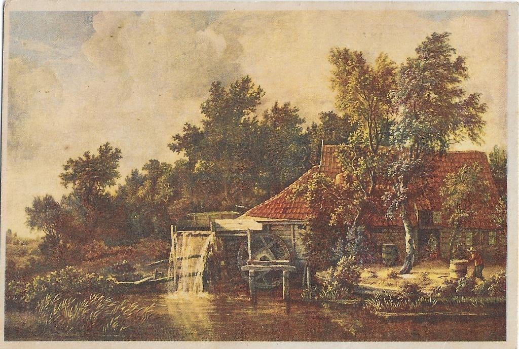 AK Hobbema - Watermolen, Verzenden, 1940 tot 1960, Ongelopen, Noord-Brabant