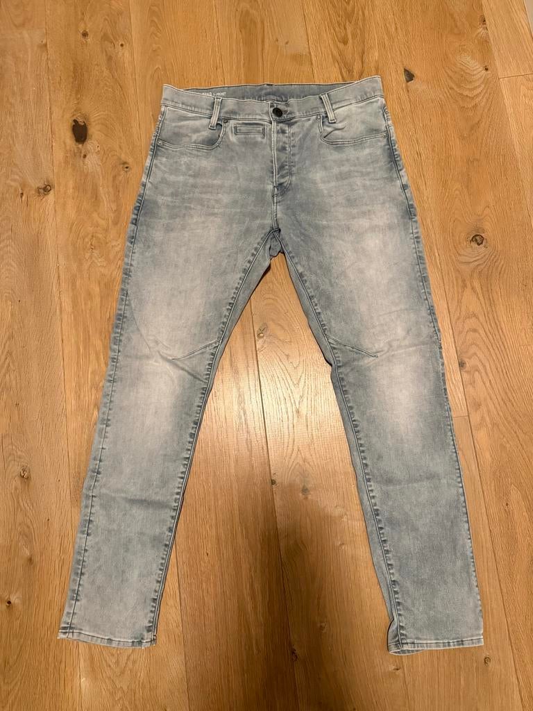 G-Star RAW D-Staq 5-Pocket Slim Jeans, Ophalen of Verzenden, Zo goed als nieuw, Blauw, W32 (confectie 46) of kleiner