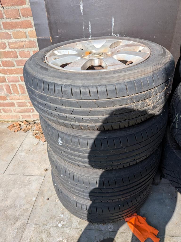 Auto banden met velgen - Gebruikt, Auto-onderdelen, Banden en Velgen, Gebruikt, 15 inch, Banden en Velgen, Ophalen of Verzenden