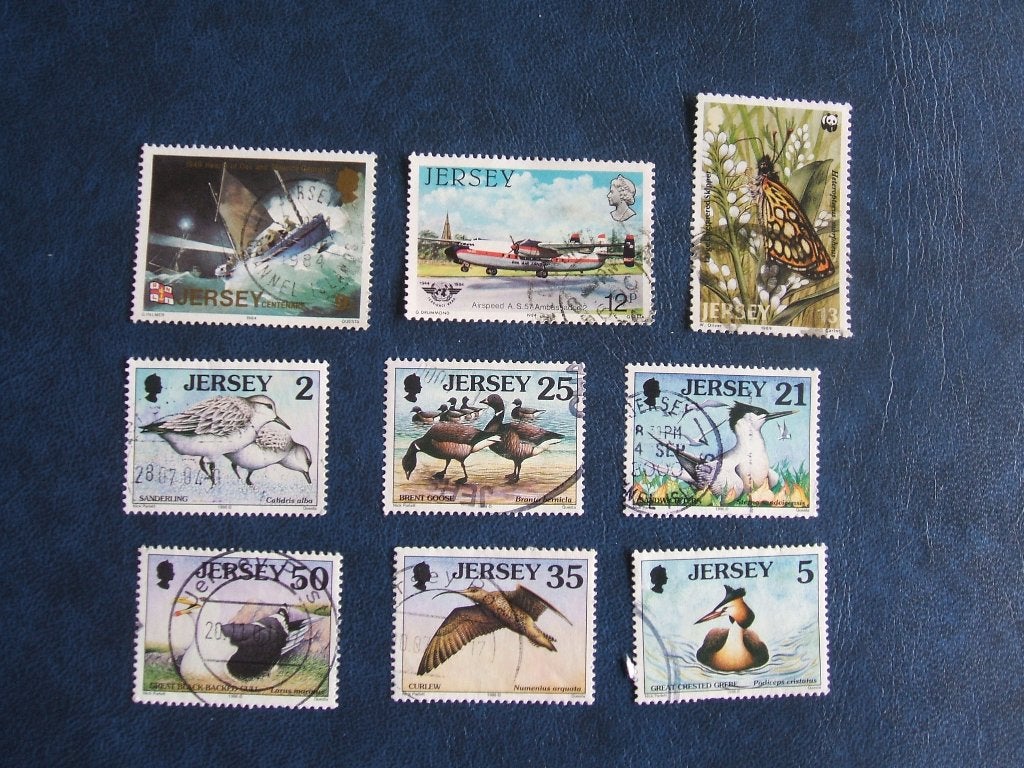 Jersey diverse zegels vogels0,500,50, Ophalen of Verzenden, Overige landen, Gestempeld