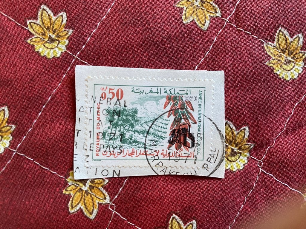 Postzegel Marokko 0.5 Y&T 611 1970 Internationaal Olijfjaar, Verzenden, Marokko, Gestempeld