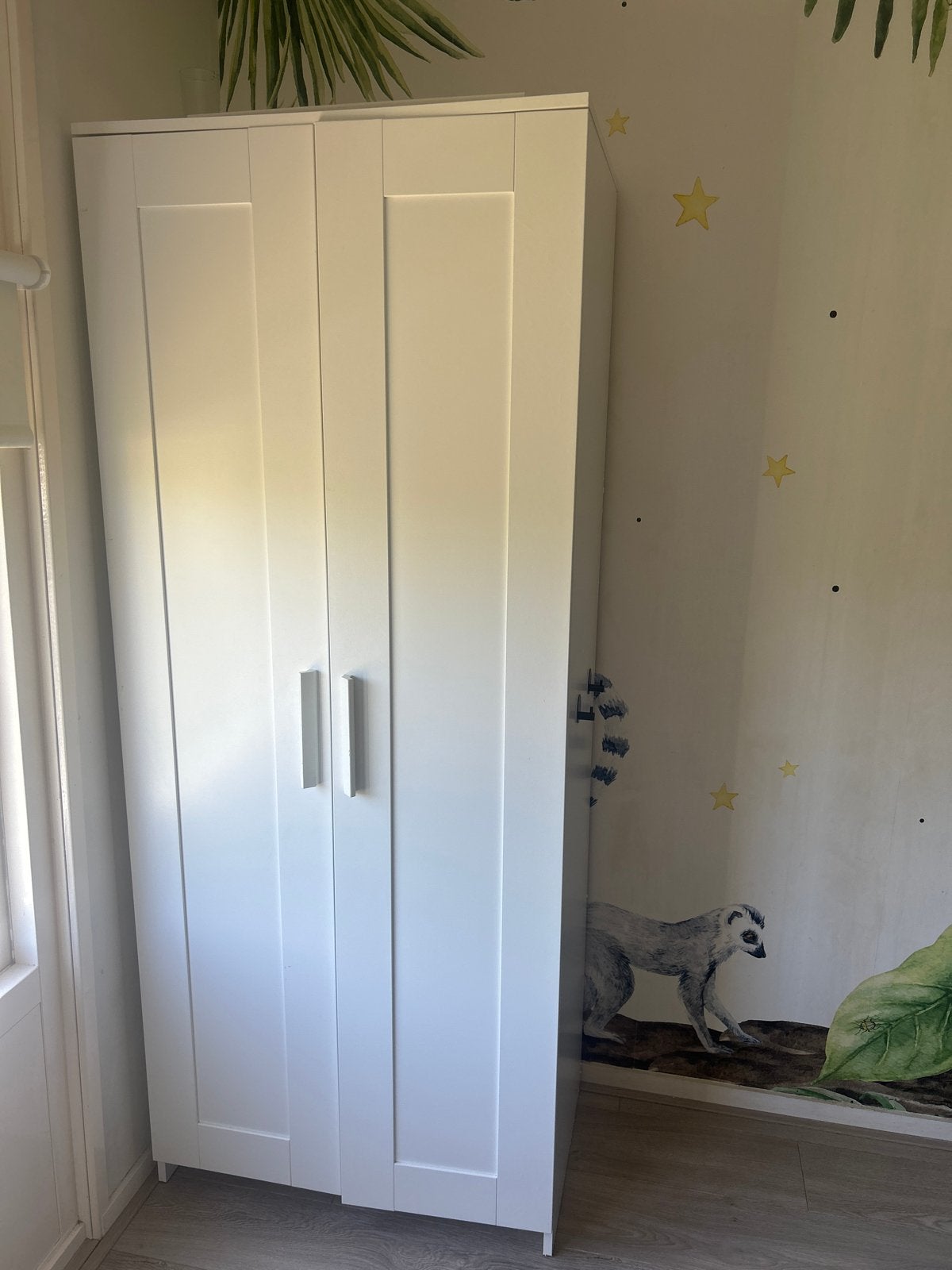Witte kledingkast - gratis af te halen, Ophalen, Gebruikt, 50 tot 100 cm, 150 tot 200 cm