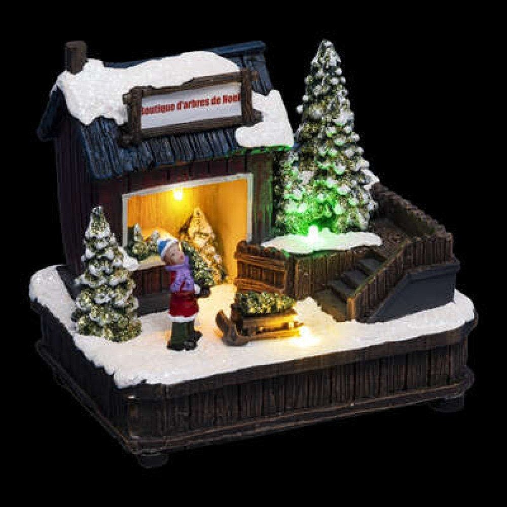 Kerstdorp - Boutique verkoopstal kerstbomen - LED - Nieuw, Ophalen of Verzenden, Nieuw