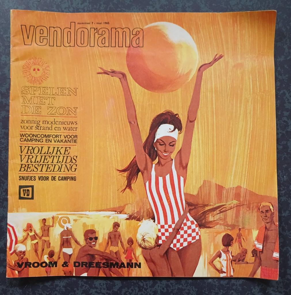V&D Vendorama folder 1965 zomer camping vakantie editie, Verzenden, Gelezen, Folder