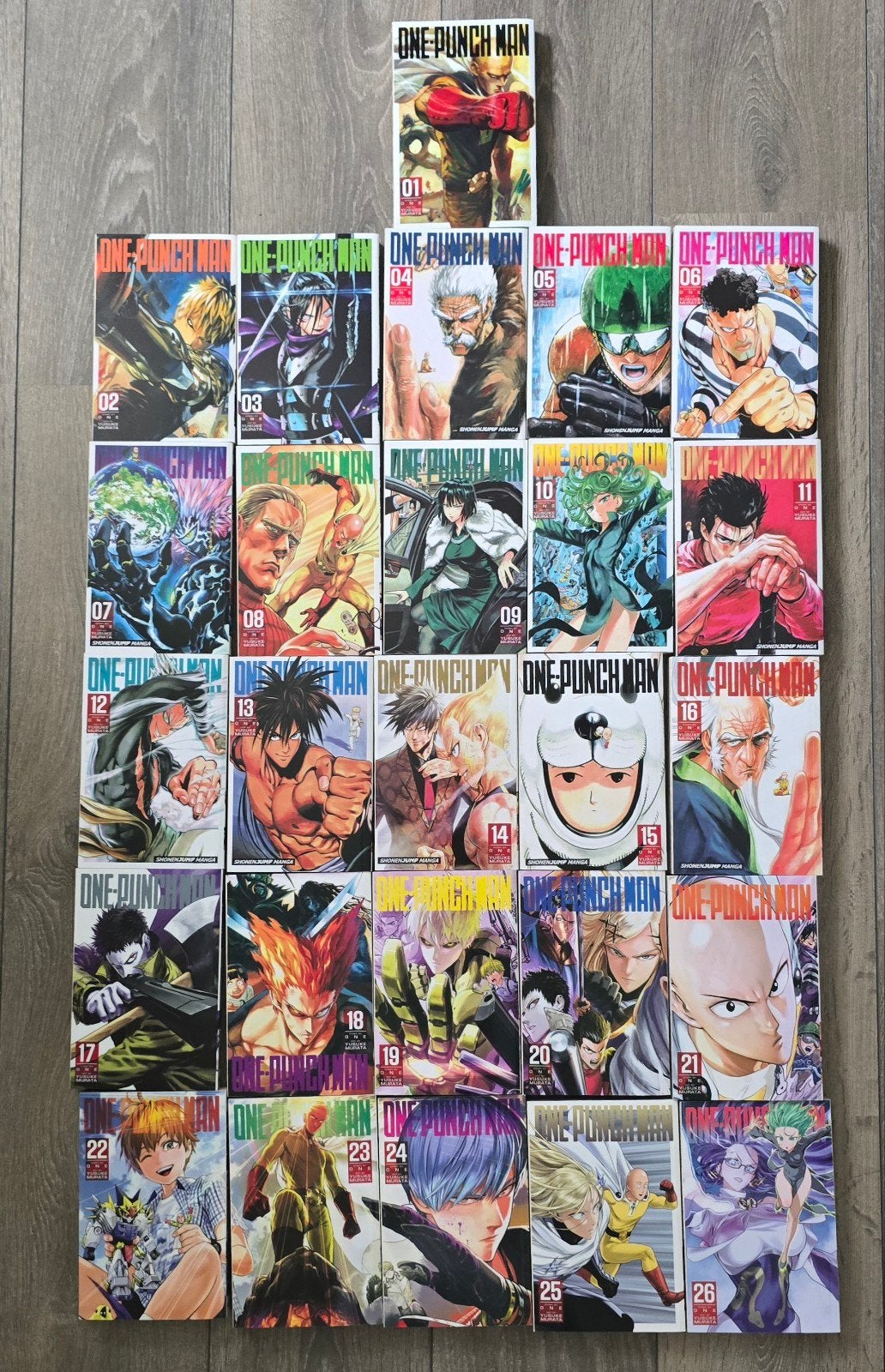 One Punch Man Manga Serie (deel 1-26), Meerdere stripboeken, Verzenden, Zo goed als nieuw