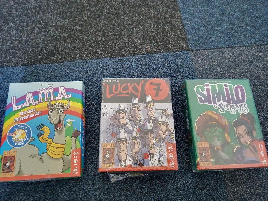 3 reisspellen, kaartspellen, gezelschapsspellen, Hobby en Vrije tijd, Vijf spelers of meer, Ophalen of Verzenden, Nieuw, 999 Games