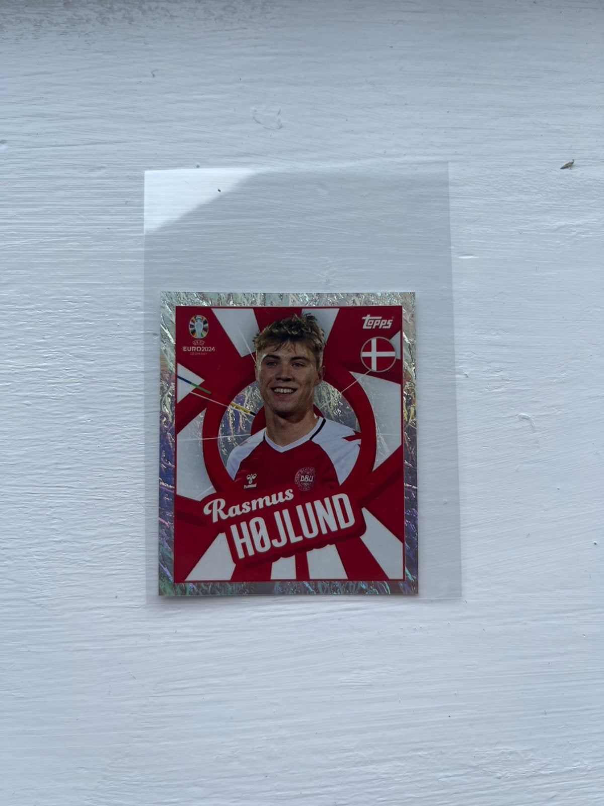 Højlund rookie, Hobby en Vrije tijd, Stickers en Plaatjes, Ophalen of Verzenden, Zo goed als nieuw, Plaatje